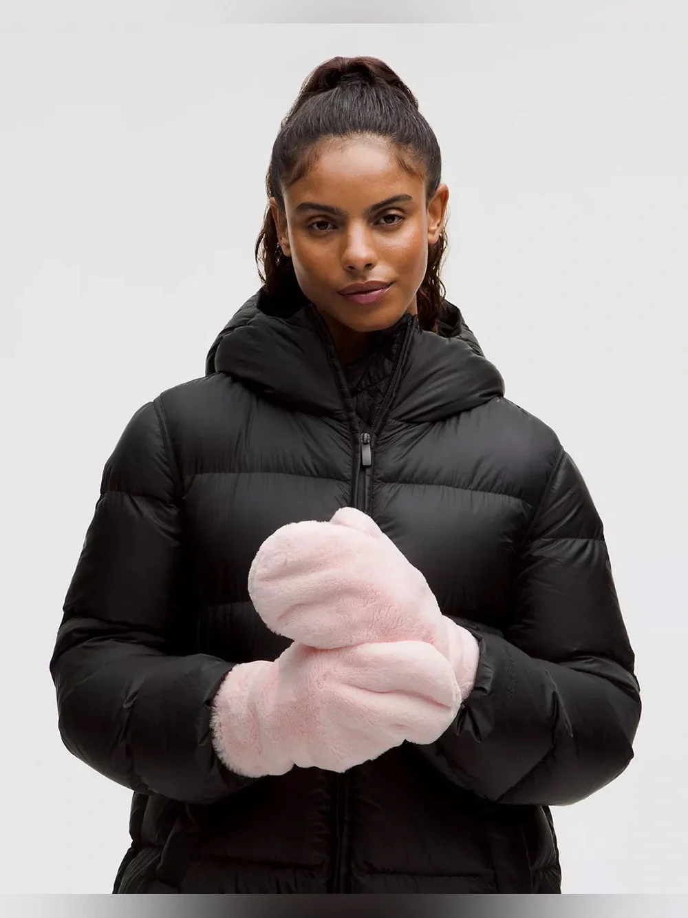 NWT Lululemon Plush Fleece Mittens Strawberry Milkshake